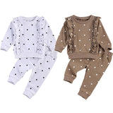 Polka Dot Sweatshirt Set