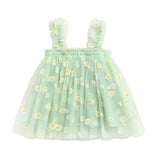 Printed Tulle Kids Dress