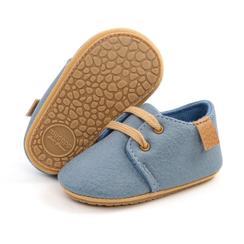 Leather Baby Shoes - Nude