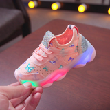 Pink Sneakers with Butterfly Details