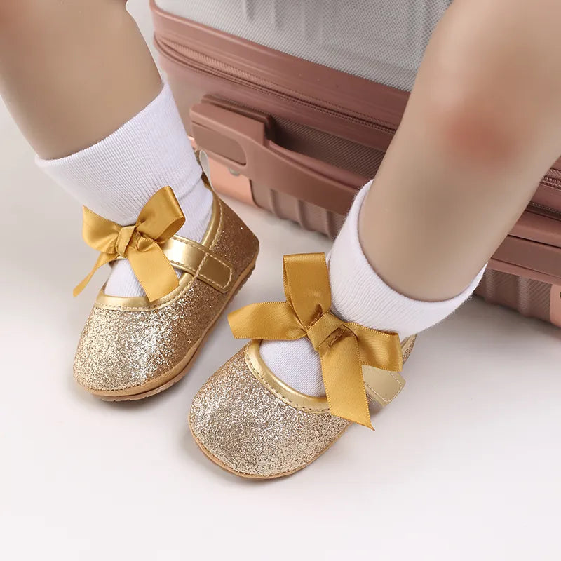 Gold Baby Shoes
