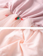 Strawberry Girls’ Dress & Denim Jacket Set