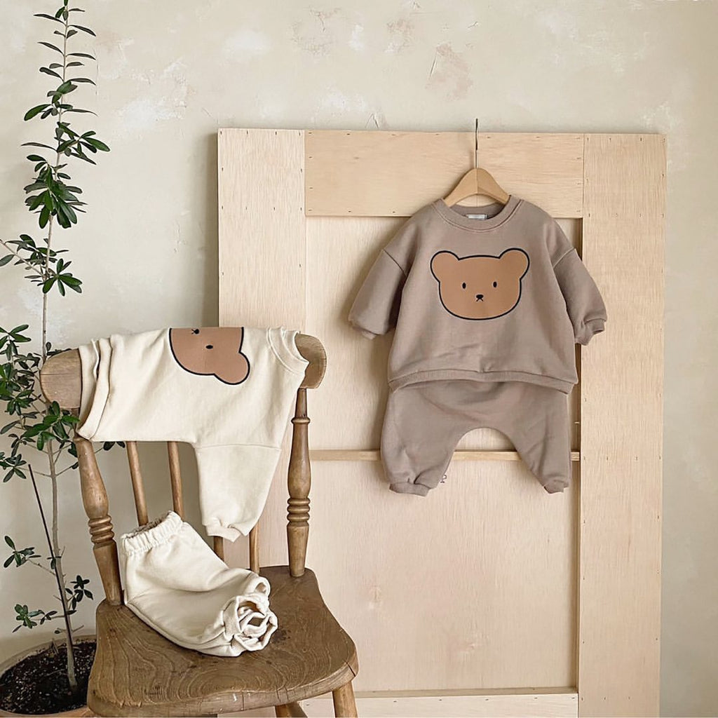 Teddy Bear Sweatshirt Set
