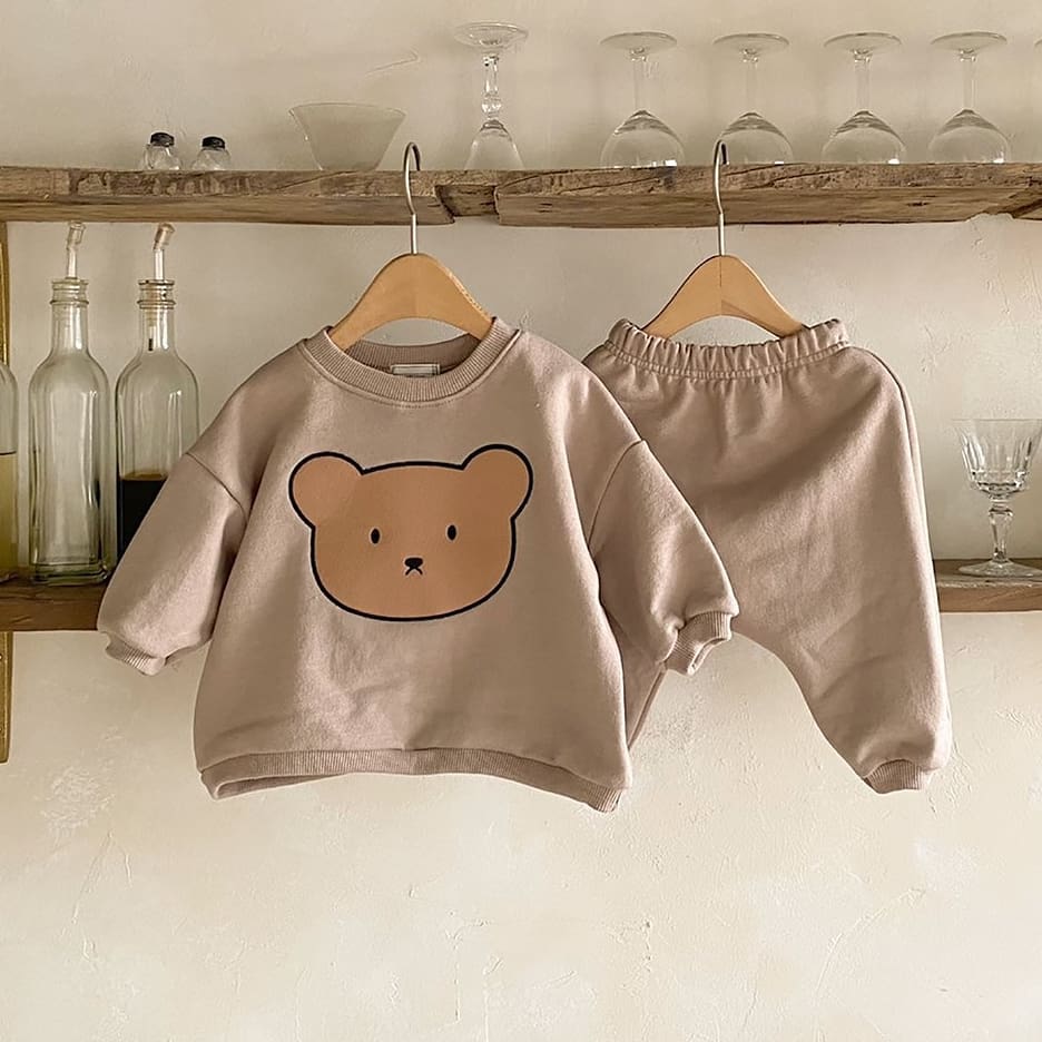 Teddy Bear Sweatshirt Set