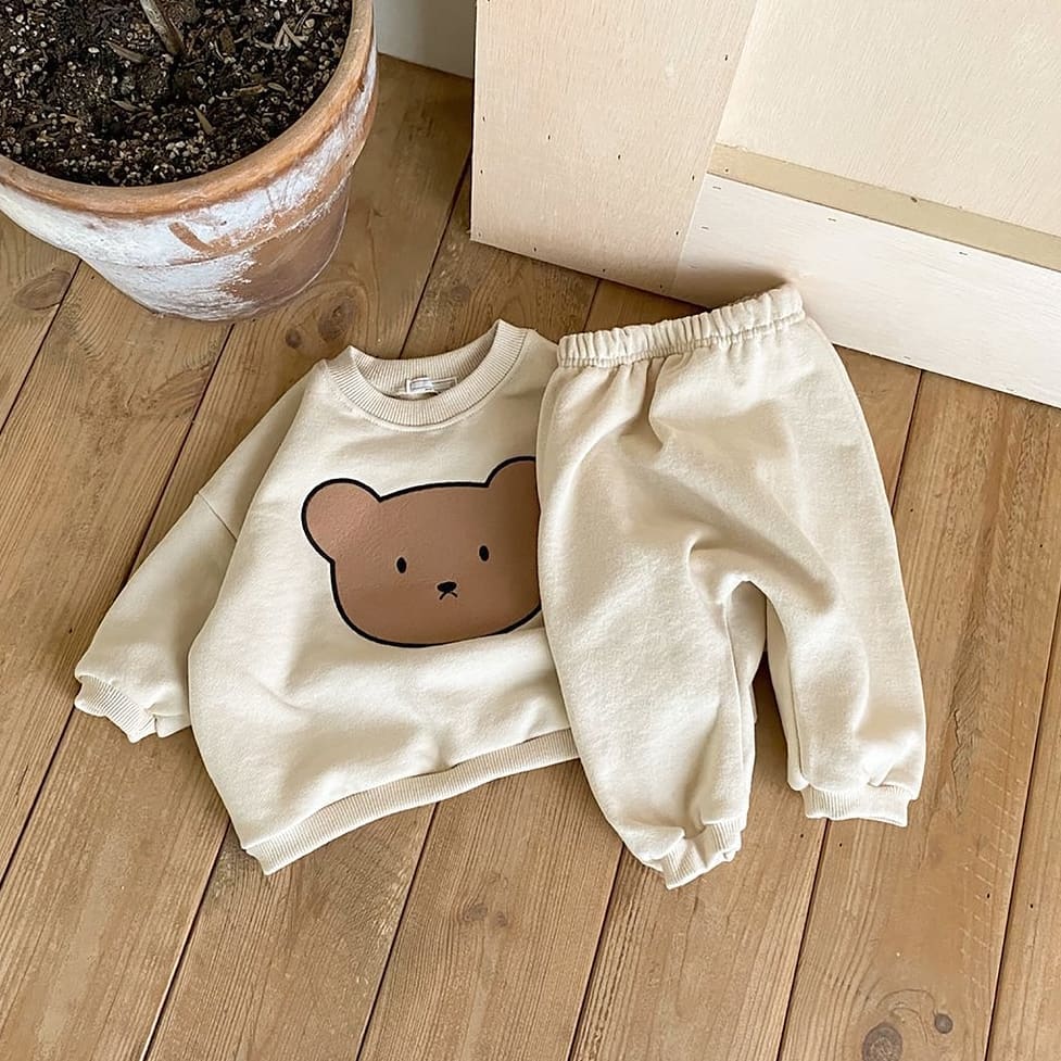 Teddy Bear Sweatshirt Set