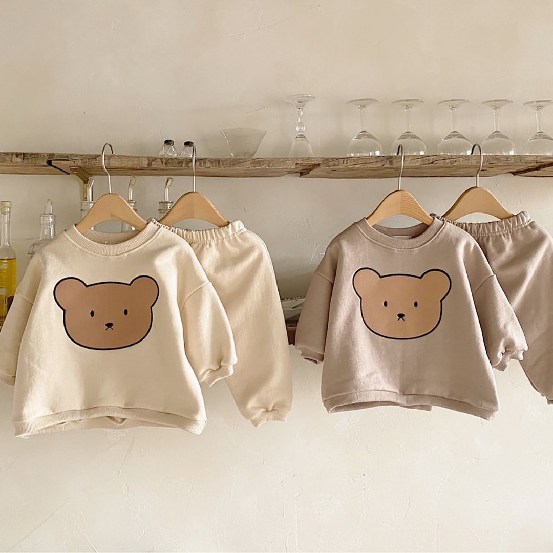 Teddy Bear Sweatshirt Set