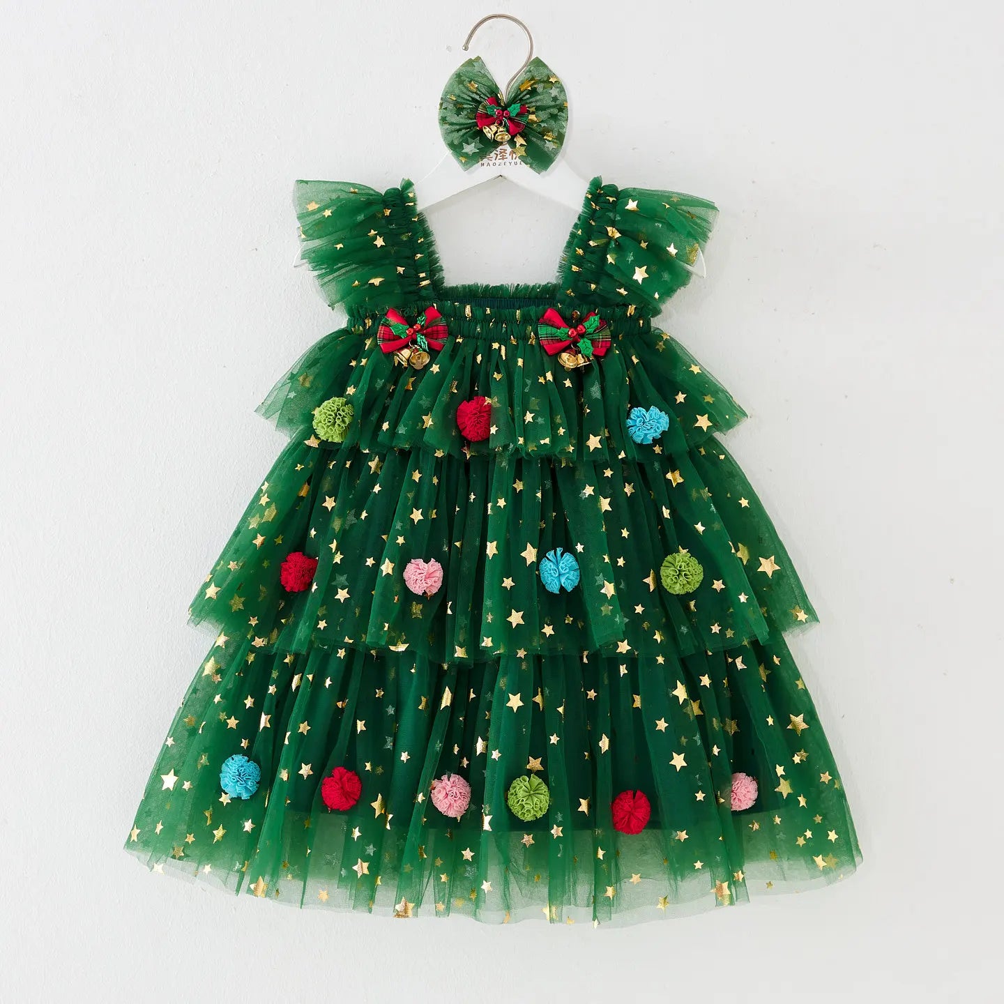 Robe Tutu de noël pour bébé fille, jupe gâteau à manches volantes, vêtements pour tout-petits de 1 à 6 ans, robe de princesse décontractée, carnaval, bal d'halloween