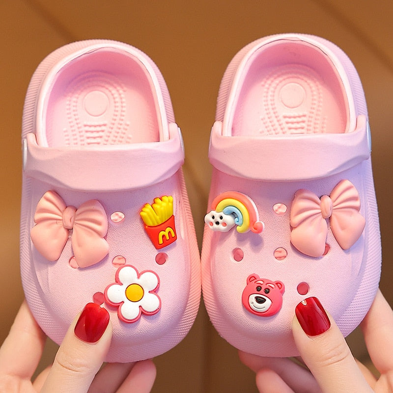 Unisex Kids’ Sandals Smiley – Pink Bunny