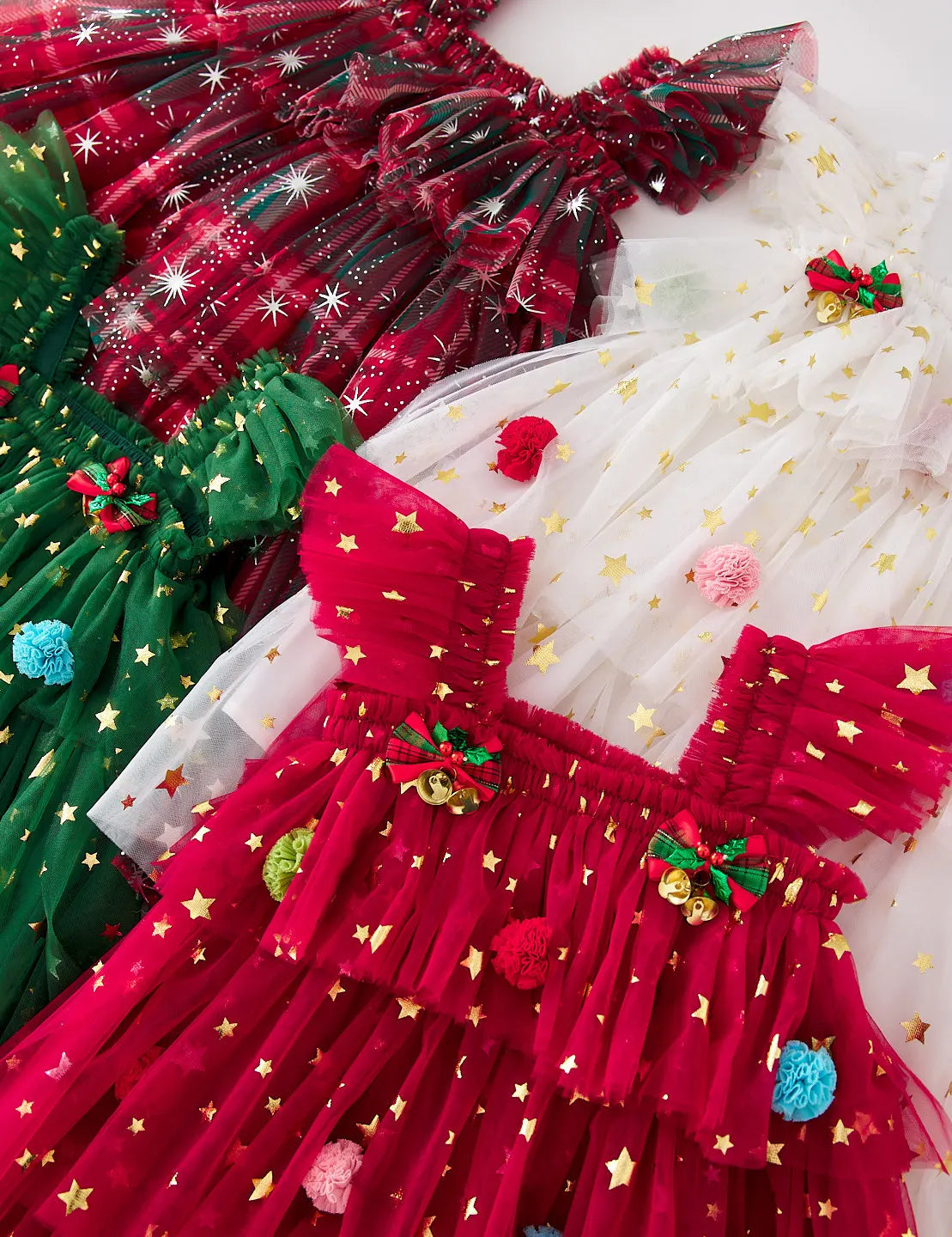 Robe Tutu de noël pour bébé fille, jupe gâteau à manches volantes, vêtements pour tout-petits de 1 à 6 ans, robe de princesse décontractée, carnaval, bal d'halloween