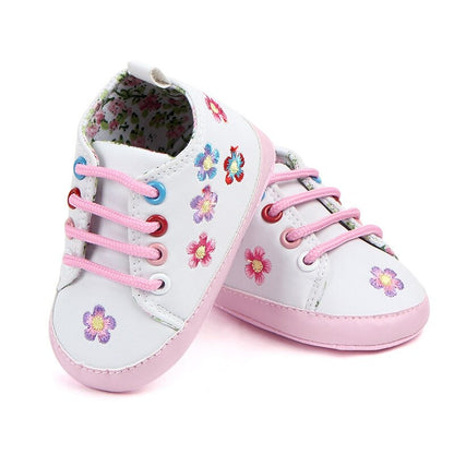 Baby Denim Floral Sneakers