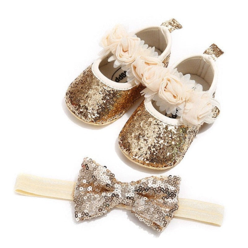 Ballerina Baby Shoes – Silver