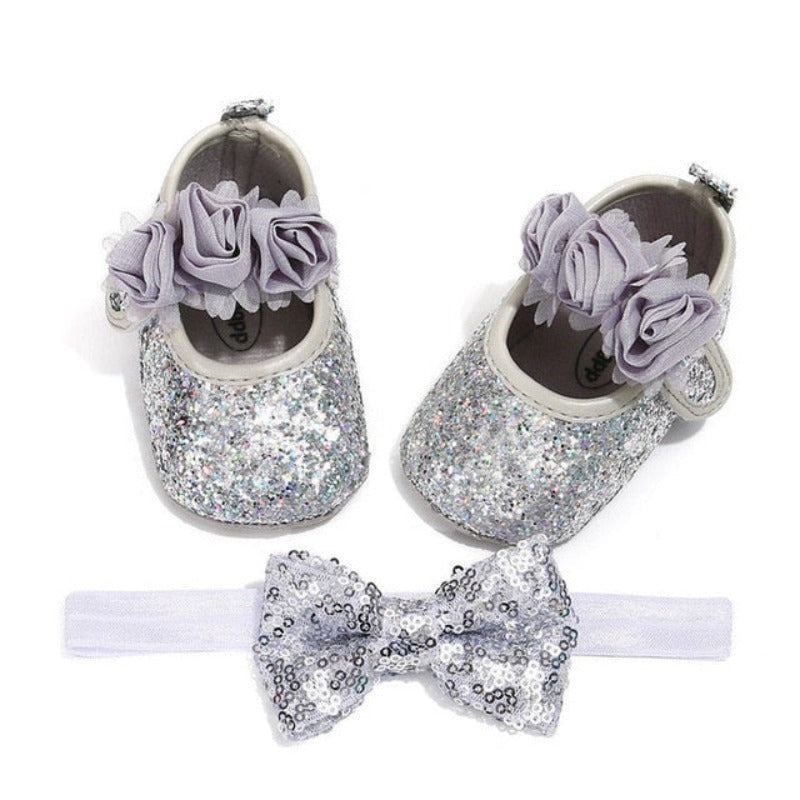 Ballerina Baby Shoes – Silver