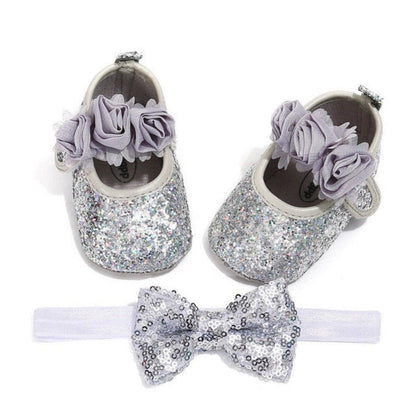 Ballerina Baby Shoes – Silver