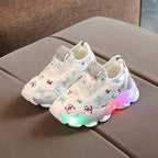 Sneakers with Butterfly Details and Lights