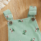 Conjuntinho Hana Blusa e Jardineira Verde - Minu Kids