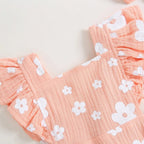 Romper Florzinha Lili com Laço Rosa - Minu Kids