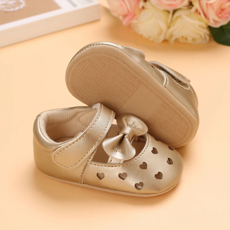 Gold Baby Shoes