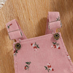 Conjuntinho Hana Blusa e Jardineira Rosa - Minu Kids