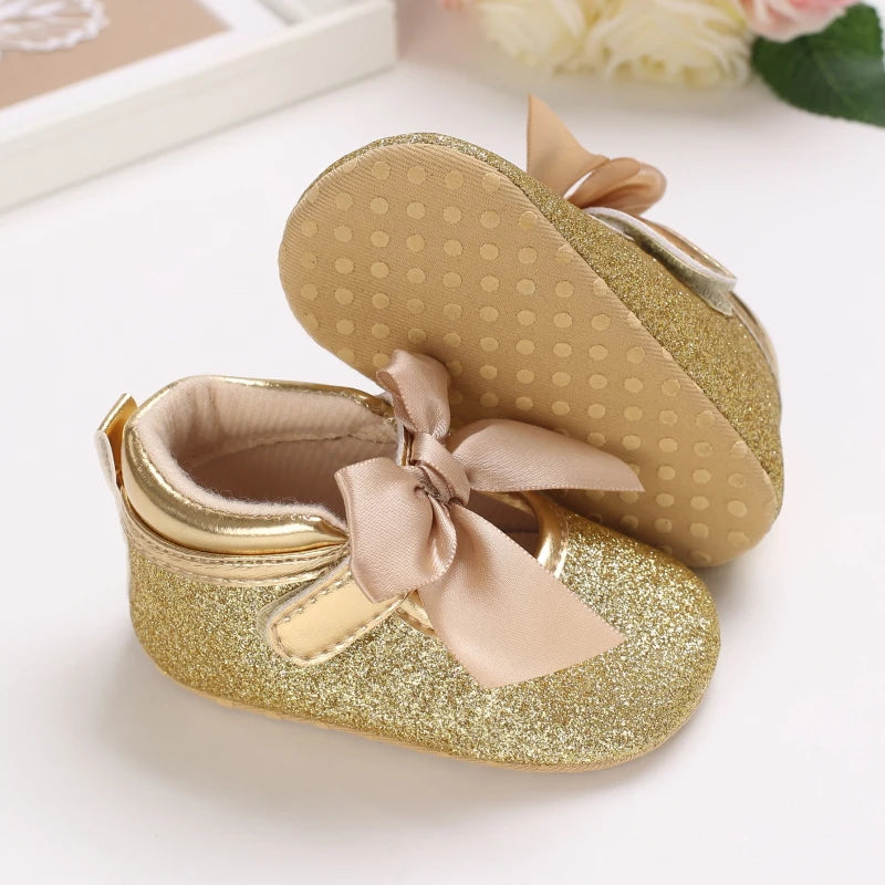Gold Baby Shoes