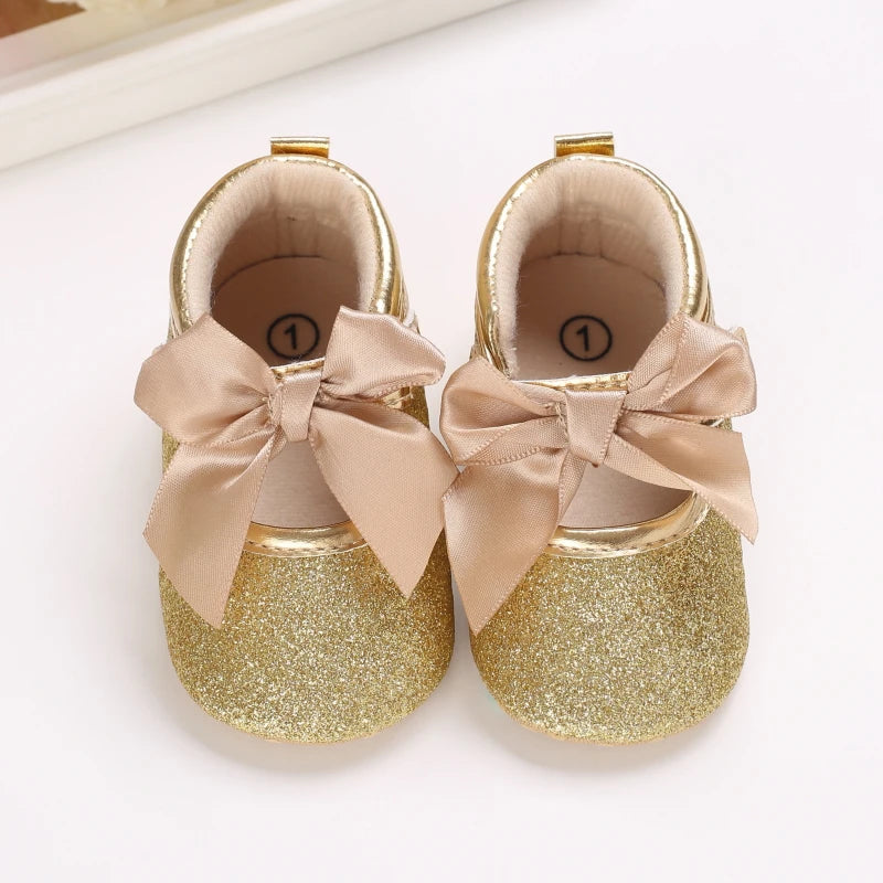 Gold Baby Shoes