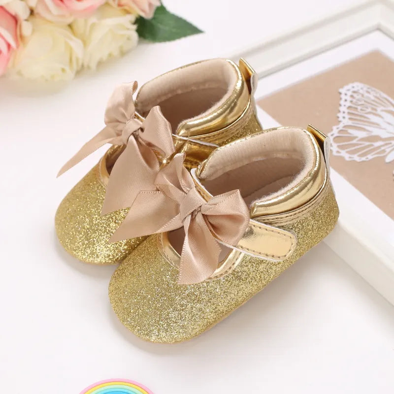 Gold Baby Shoes