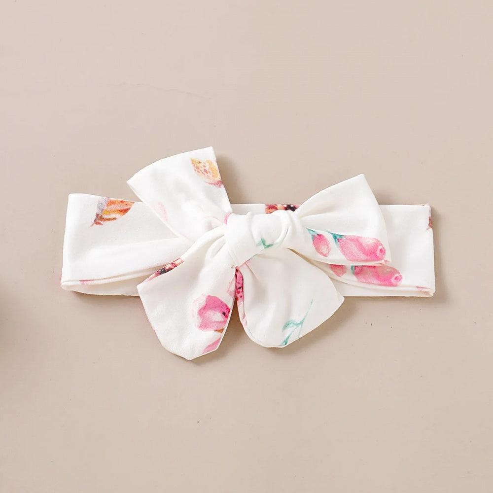 Conjunto Judi Flores Body e Saia Rosa - Minu Kids