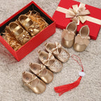 Gold Baby Shoes