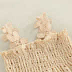 Conjutinho Cissa Blusa e Shorts Bege - Minu Kids