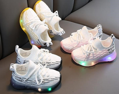 Yellow Light-Up Sneakers