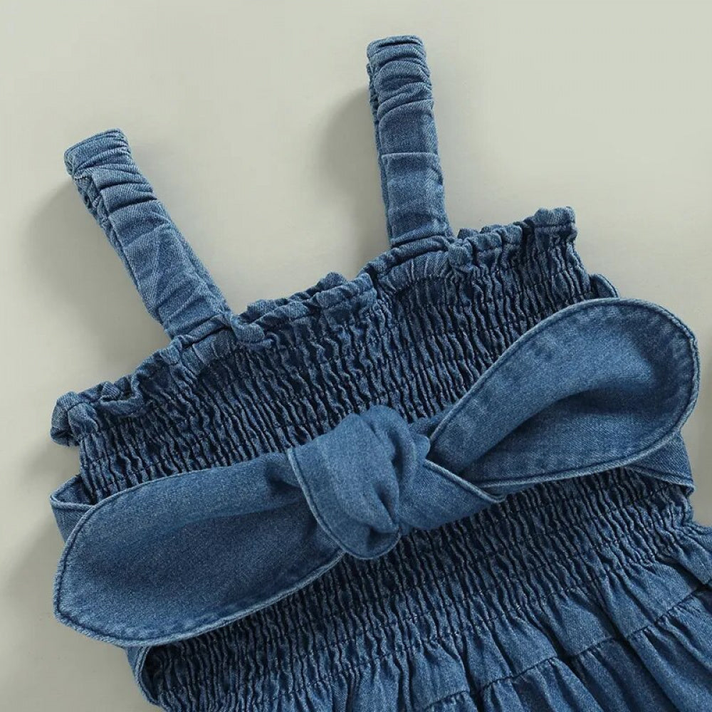 Romperzinho Pandinha Jeans Azul - Minu Kids