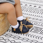 Leather Baby Shoes - Nude