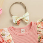 Vestidinho Lina com Laço Rosa - Minu Kids