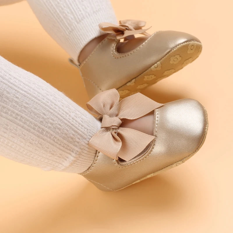 Gold Baby Shoes