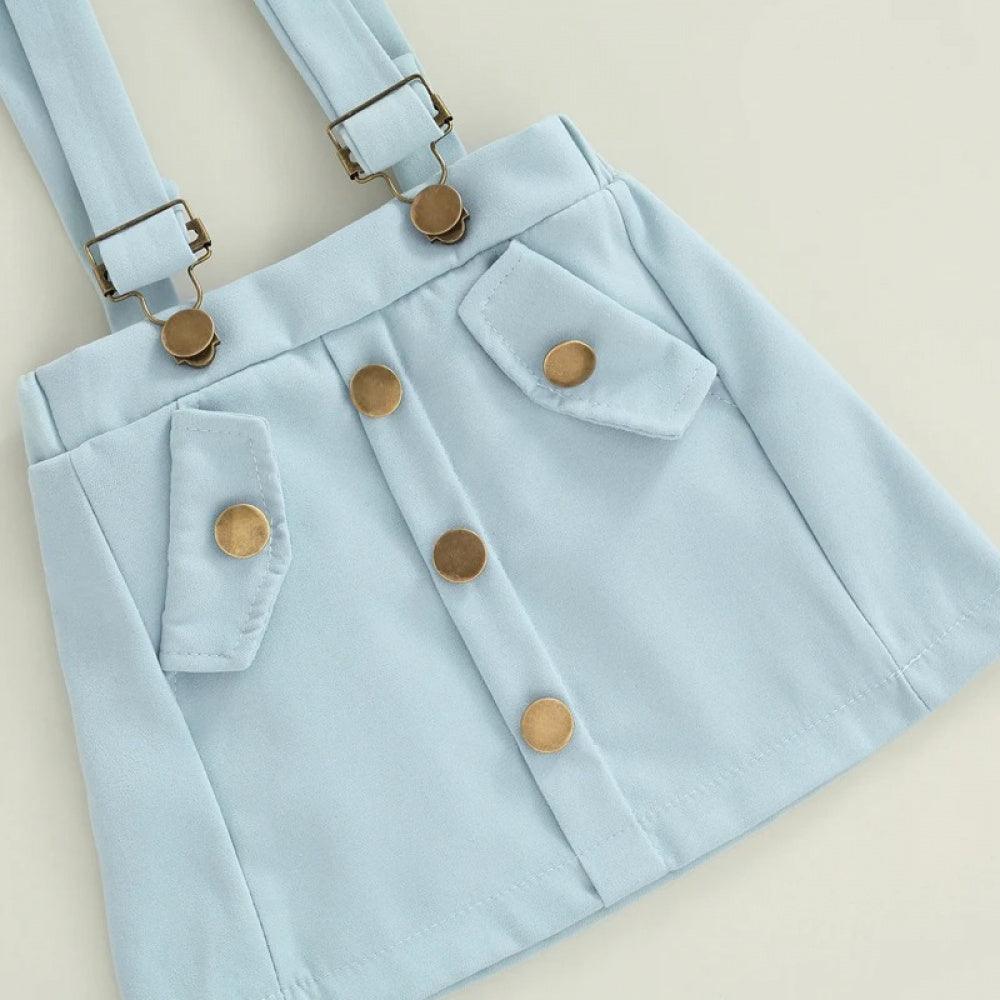 Conjuntinho Nina Body e Saia Azul - Minu Kids