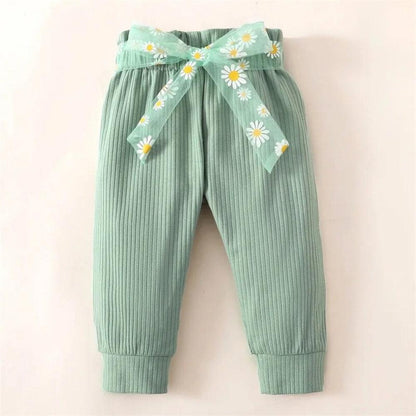Conjunto Margaridas Body e Calça Verde - Minu Kids