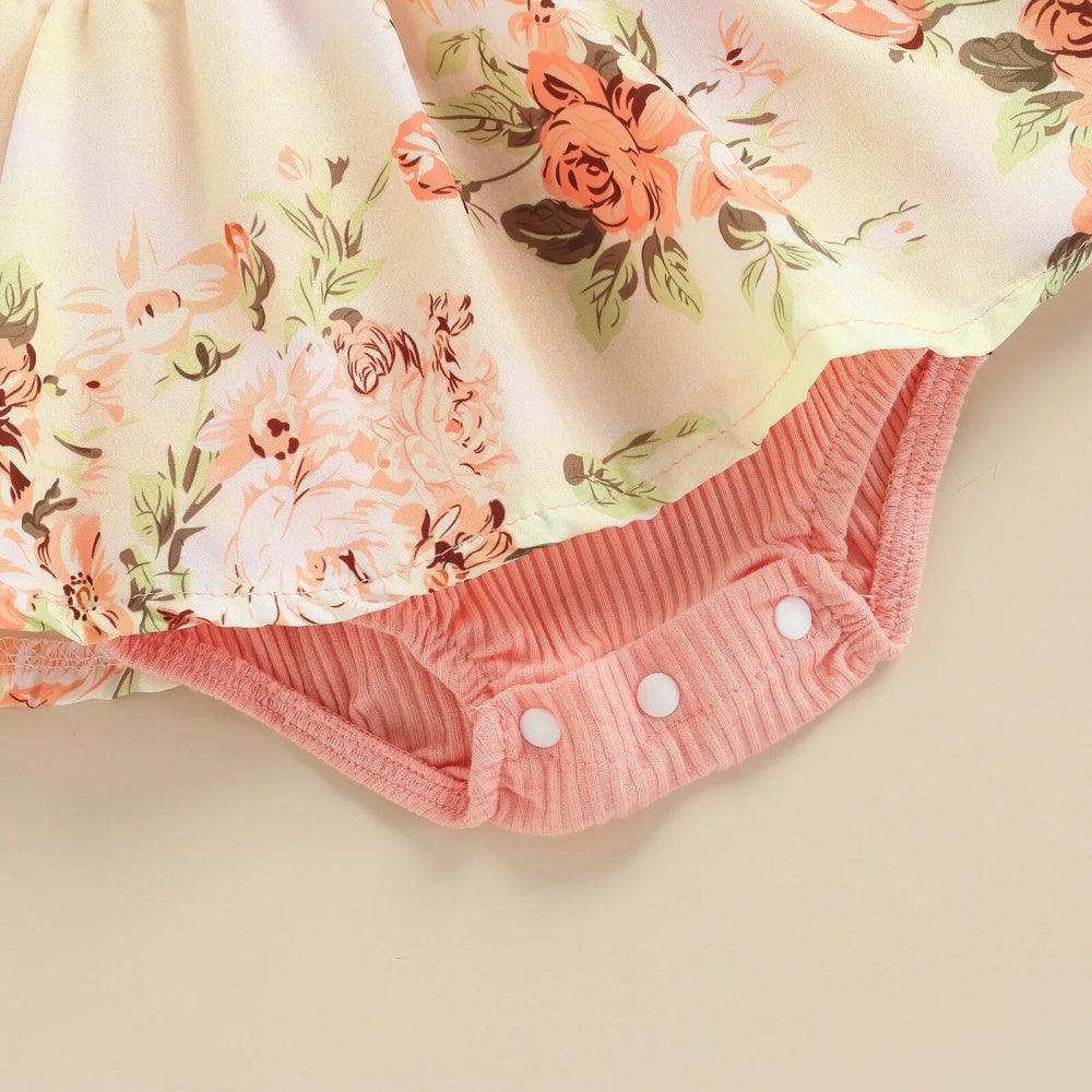 Vestidinho Lina com Laço Rosa - Minu Kids
