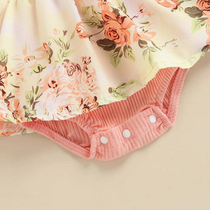 Vestidinho Lina com Laço Rosa - Minu Kids