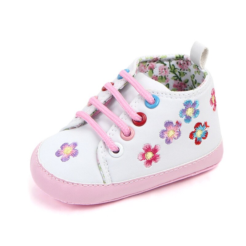 Baby Denim Floral Sneakers