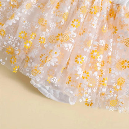 Vestidinho Pandinha Nina Florzinhas Branco - Minu Kids