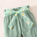 Conjunto Margaridas Body e Calça Verde - Minu Kids