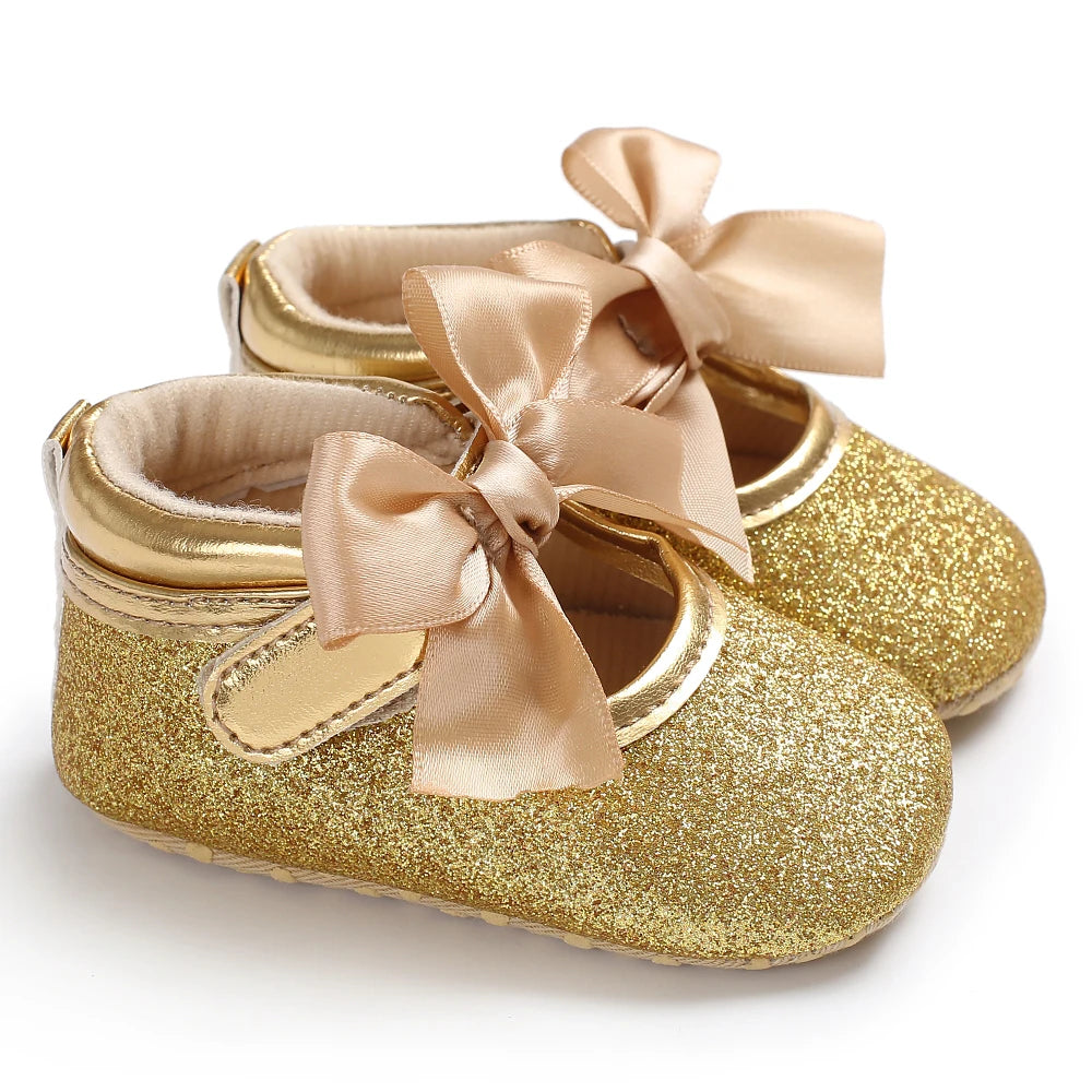 Gold Baby Shoes