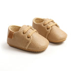 Leather Baby Shoes - Nude