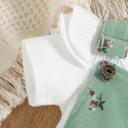 Conjuntinho Hana Blusa e Jardineira Verde - Minu Kids