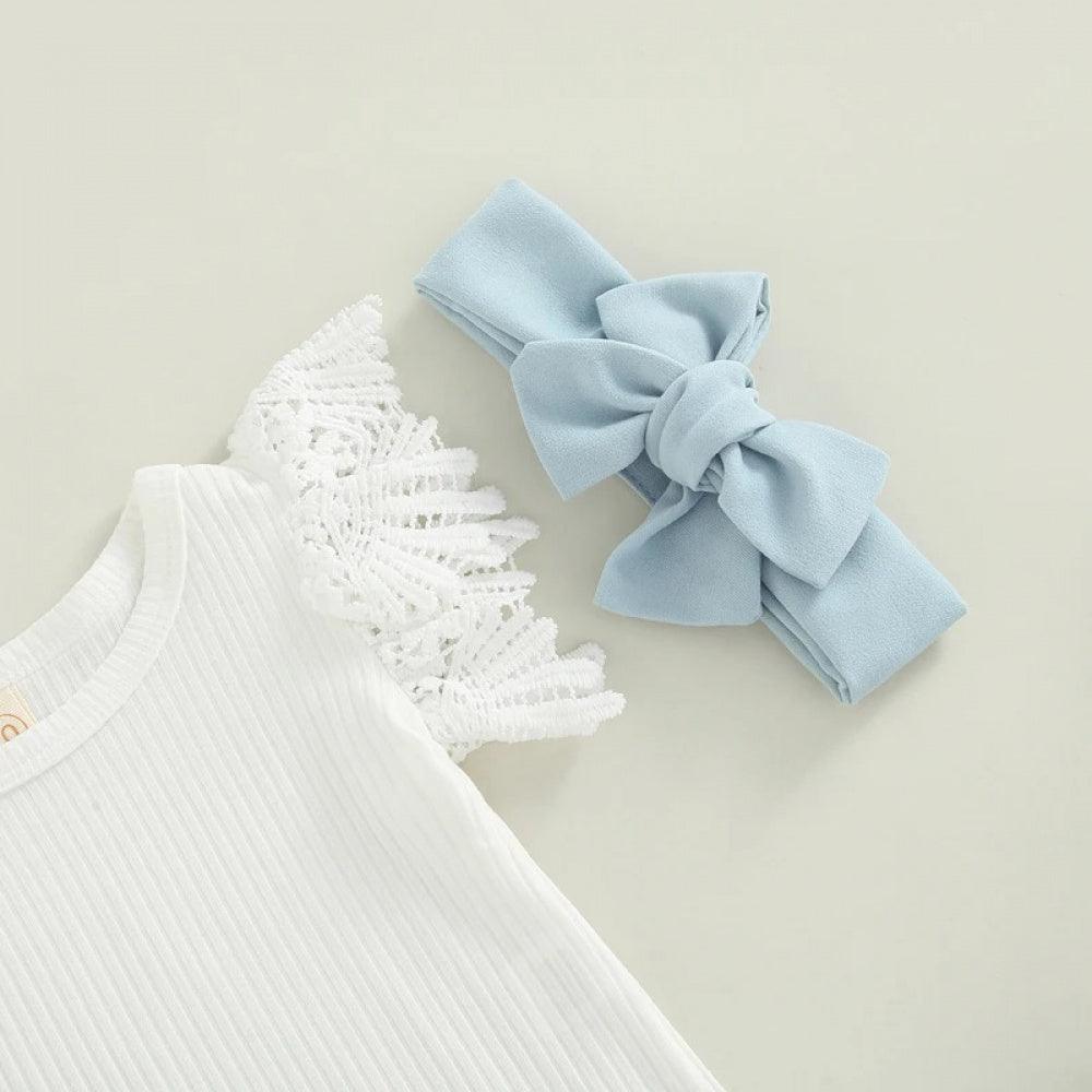 Conjuntinho Nina Body e Saia Azul - Minu Kids